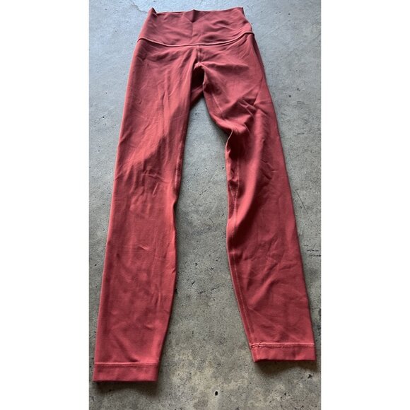 LULULEMON Align Chianti  Red Rust Women’s Size 2 Gym Yoga Pants Activewear - Picture 2 of 12
